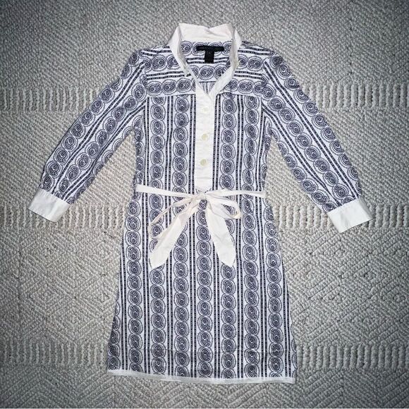 Marc by Marc Jacobs Paisley Longsleeve Dress - Sz 0 - Picture 8 of 16